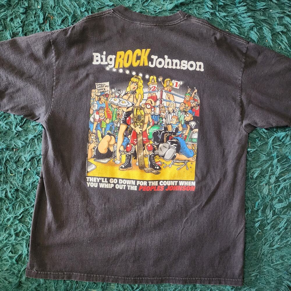 Vintage Big Johnson Tee Can You Smell What Big Johnson’s Cookin 90s XL